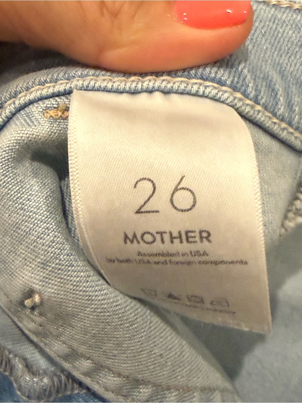 MOTHER The Wrapper Patch Springy Ankle High-Rise Jeans - Picture 6 of 8
